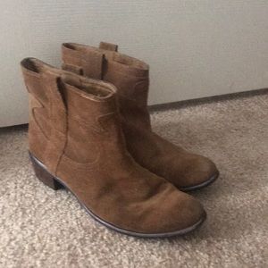 Lucky Brand Suede Booties Size 8.5